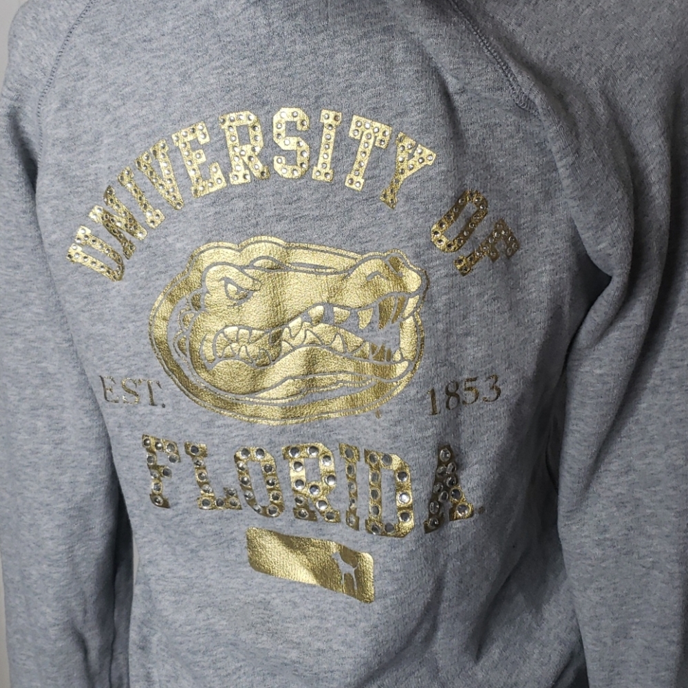 PINK Victoria's Secret Gray Hoodie Medium - Picture 4 of 8